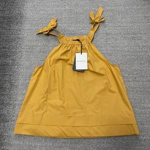 Target Who What Wear honey mustard colored shirt